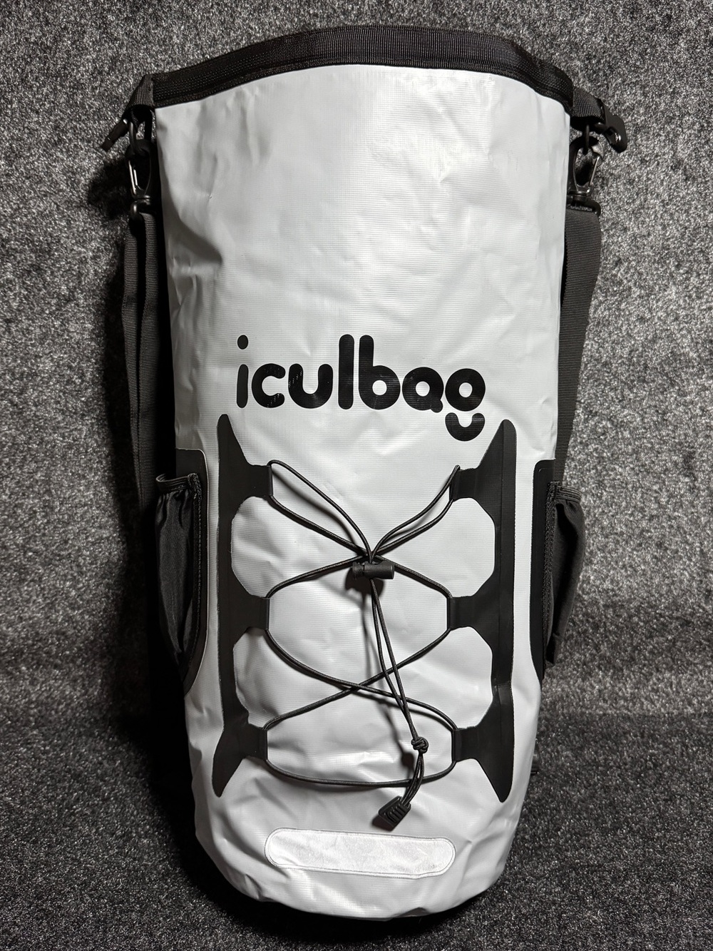 iculbag Waterproof Dry Bag Backpack Gray Roll Top Kayak Boating Outdoor
